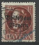 [Overprinted "Volksstaat Bayern", type N10]