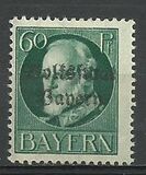 [Overprinted "Volksstaat Bayern", type N11]