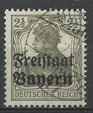 [German Empire Postage Stamps Overprinted "Freistaat Bayern", type O]