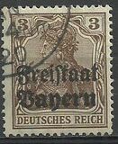 [German Empire Postage Stamps Overprinted "Freistaat Bayern", type O1]