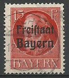 [King Ludwig III Overprinted "Freistaat Bayern", type P4]