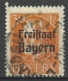 [King Ludwig III Overprinted "Freistaat Bayern", type P7]