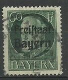 [King Ludwig III Overprinted "Freistaat Bayern", type P10]