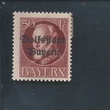 [Overprinted "Volksstaat Bayern", type N10]