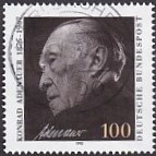 [The 25th Anniversary of the Death of Dr.Konrad Adenauer, Federal Chancellor, type AZV]