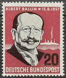 [The 100th Anniversary of the Birth of Albert Ballin, type DC]