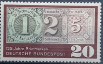 [The 125th Anniversary of the First German Stamp, type KU]