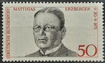 [The 100th Anniversary of the Birth of Matthias Erzberger, Polititian, type YF]