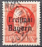 [King Ludwig III Overprinted "Freistaat Bayern", type P4]