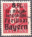 [Charity Stamps - Overprinted "Für Kriegsbeschädigte", type Q]