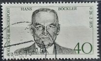 [The 100th Anniversary of the Birth of Hans Böckler, Trade Union Leader, type WY]