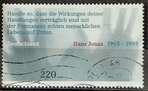 [The 100th Anniversary of the Birth of Hans Jonas, 1903-1993, type CBW]