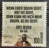 [The 200th Anniversary of the Birth of Fritz Reuter,1810-1874, type CSI]