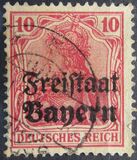 [German Empire Postage Stamps Overprinted "Freistaat Bayern", type O4]