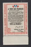 [The 25th Anniversary of New Caledonia's Adherence to the Free French, type DW]