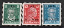 [International I.A.A. Congress - Famous Germans Stamps of 1926 Overprinted "I.A.A - 10.-15.10. 1927", type CS]