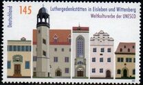 [World Heritage of UNESCO - Luther Memorials in Eisleben and Wittenberg - Joint Issue with the UN, tip CPF]